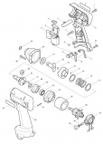 Аккумуляторный ударный гайковерт Makita 6992DWDE