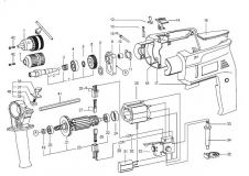 Дрель ударного действия BUR 150E