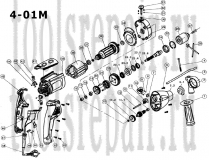 Дрель двухскоростная, ударная, реверсивная МЭСУ-4-01(МЭСУ-4-01М)