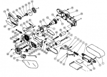Ленточно-шлифовальная электрическая LS1S-76E