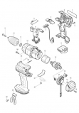 Аккумуляторная дрель-шуруповерт Makita BDF441RFE