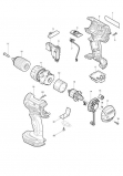 Аккумуляторная дрель-шуруповерт Makita BDF442RFE