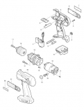 Аккумуляторная дрель-шуруповерт Makita BDF460WAE
