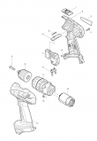 Аккумуляторная ударная дрель-шуруповерт Makita 8281DWAE