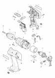 Аккумуляторная ударная дрель-шуруповерт Makita 8414DWAE