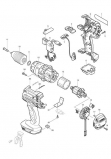 Аккумуляторная ударная дрель-шуруповерт Makita BHP444RFE