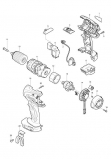 Аккумуляторная ударная дрель-шуруповерт Makita BHP450RFE