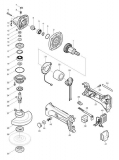 Аккумуляторная УШМ 115мм Makita BGA452RFE 18V Li-Ion